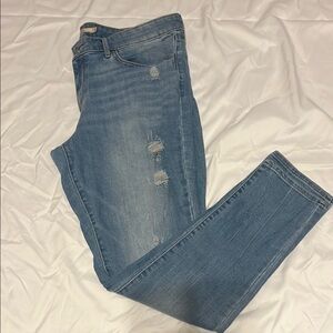 Levi’s Blue Distressed Skinny Jeans